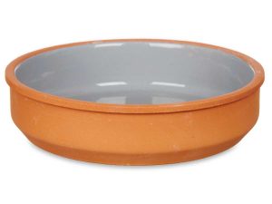 SET CLAY POTS GREY 4PCS 16 x 16 x 4 cm LA DEHESA®