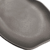 ORGANIC BLACK MATTE OVAL PLATTER 33X13CM Ν.4412 BRAZIL - Image 2