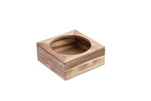 S5047 BOWL STAND ASIA FROM ACACIA WOOD 26Χ26Χ11 CM 22 CM DIAM. LEONE