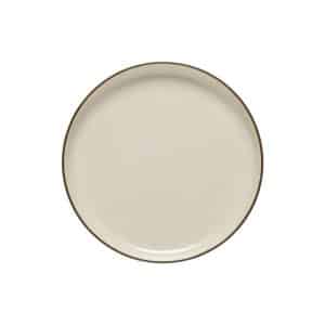 MONTEROSA CREAM COCOA ΠΙΑΤΟ ΡΗΧΟ ΣΤΡΟΓΓΥΛΟ 27εκ STONEWARE COSTA NOVA