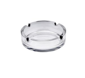 CLEAR GLASS ROUND ASHTRAY 10.5cm