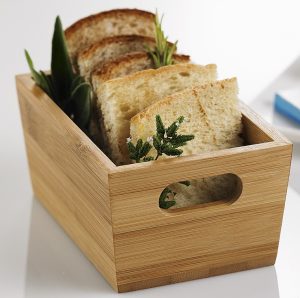 S0108 BAMBOO Breadbasket Natural Colour 15*10*7cm LEONE