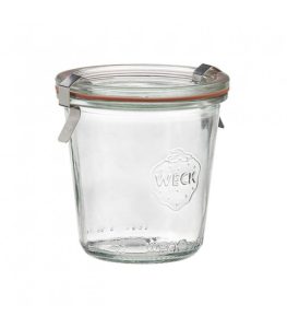 WECK 761 GLASS JAR +CLIP + RUBBER MINI 140ML