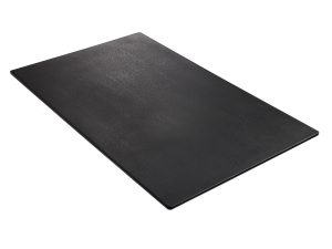 T8322 BLACK FLAT TRAY MELAMINE LE PERLE 53X32X1,5 LEONE