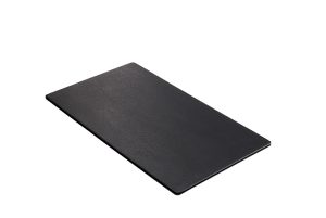 T8320 BLACK FLAT TRAY MELAMINE 32X17X1.5 LEONE