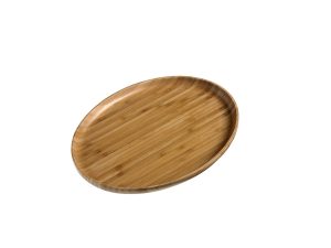 S0125 BAMBOO BAMBOO OVAL TRAY Natural Colour 32X24X2cm LEONE