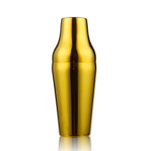 GOLD  PLATED FRENCH  SHAKER 600ml DIA:91mm x 230mm