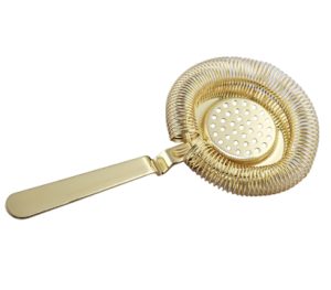 GOLD PLATED DELUXE  STRAINER STAINLESS STEEL
