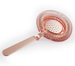 COPPER  PLATED DELUXE  STRAINER STAINLESS STEEL