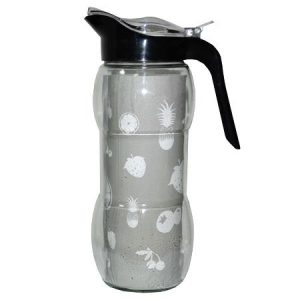 Lisa Jar 1,5ltr black plastic lid