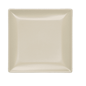 Plate Square 24x24 cm beige mat