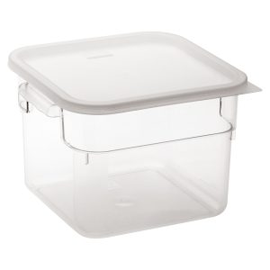8638 FOOD CONTAINER 12LT CLEAR WITH LID P/P 29X24X21 CM