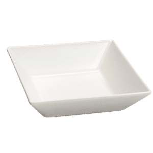 Bowl Square 17,5 x 17,5 cm WHITE Mat STONEWARE