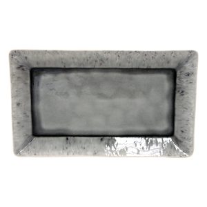 MADEIRA ΠΙΑΤΕΛΑ ΠΑΡΑΛ/ΜΗ 40x24cm GREY stoneware COSTA NOVA