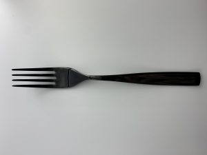 ELEGANT TABLE FORK 18/10 TOTAL BLACK PVD ABERT Italy