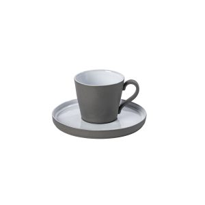 LAGOA ECO GRES WHITE TEA CUP & SAUCER 0.21ml COSTA NOVA