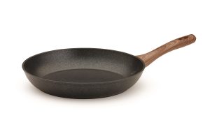 Frying pan 28cm Moondust.3,5 induction bottom non-stick alluminium Soft touch handle wodden effect