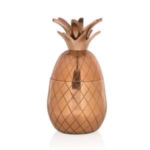 COPPER PLATED PINEAPPLE COCKTAIL MUG 30oz 24cm