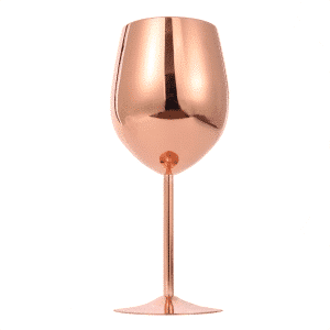 COPPER PLATED GOBLET COCKTAIL 550ML 22CM
