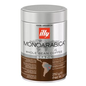 COFFEE ESPRESSO BRAZIL Monoarabica 250gr TIN ILLY Italy