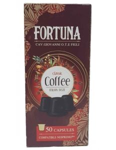 COFFEE ESPRESSO CAPS for NESPRESSO machine 50PCS FORTUNA