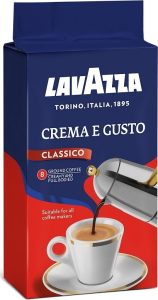 COFFEE ESPRESSO CREMA E GUSTO 250gr LAVAZZA Italy