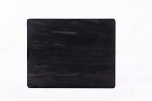 D298 BLACK RECTANGULAR SLATE/GRANITE REVERSABLE PLATTER L32.5xW26xH0.7cm