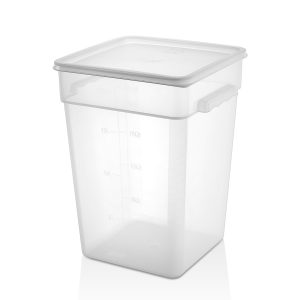 FOOD CONTAINER 20.8ltr CLEAR  POLYPROPYLENE WITHOUT LID Gastroplast NSF®