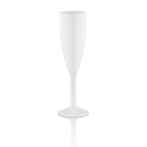 CHAMPAGNE GLASS FLUTE 180ML WHITE P/C Gastroplast NSF®