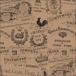 H6333 VINTAGE 33X32.5 500PCS GREASEPROOF PAPER LEONE ITALY