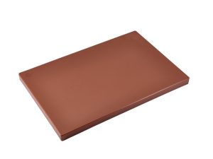 PE BROWN CUTTING BOARD 60Χ40Χ2CM CERTIFIED FOR FOOD