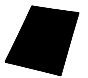 PE BLACK CUTTING BOARD 40X30X1 CERTIFIED FOR FOOD