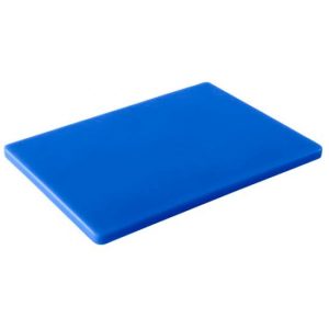 PE BLUE CUTTING BOARD 60Χ40Χ2CM CERTIFIED FOR FOOD