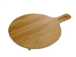 S0072 BAMBOO ΔΙΣΚΟΣ Round Cutting Board 35x47x2,5cm LEONE