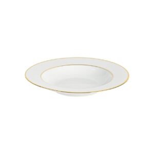 GOLDEN RIM DEEP PLATE 23cm PORCELAIN N.2102 CASA