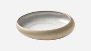 PLAYGROUND EMBRACE HALF-DEEP ROUND COUPE PLATE ∅15CM BEIGE PORCELAIN GERMANY