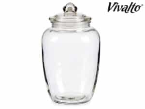 ROUND GLASS JAR WITH HERMETIC LID 2,3L VIVALTO®