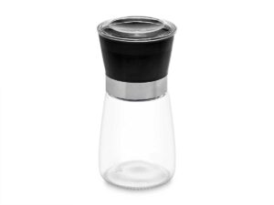 Round glass salt/pepper with mill 170ML VIVALTO