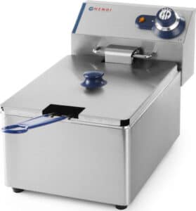 Blue Line deep fryer 6L 3300W with casing and oil container made of stainless steel 205815 HENDI