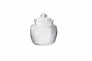 T3018 GLASS VASE 125mL with glass  lid  LEONE ITALY