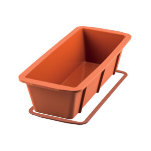 SFT330-PLUM CAKE ΦΟΡΜΑ ΣΙΛΙΚΟΝΗΣ+SAFE RING 260 X 100 H70MM Terracotta Silikomart Italy