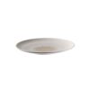 "BLUSH" PLATE WHITE/BEIGE melamine Φ33CM. APS GERMANY
