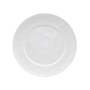 BEJA CHARGER PLATE/PLATTER 33cm WHITE WITH CREME RIM STONEWARE COSTA NOVA