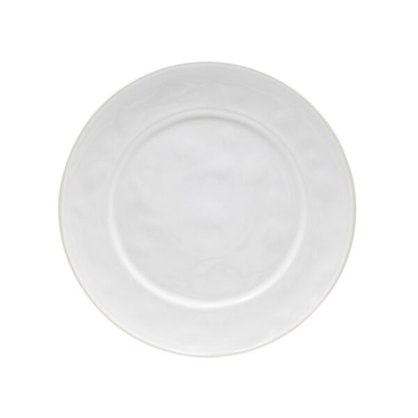 BEJA ΠΙΑΤΟ/ΠΙΑΤΕΛΑ ΣΤΡΟΓΓΥΛΗ 33cm ΛΕΥΚΟ ΜΕ ΕΚΡΟΥ RIM STONEWARE COSTA NOVA