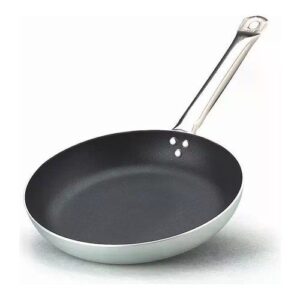 Aluminum frying pan with one handle with heat-resistant sheath 24cm 3mm FASA Italy